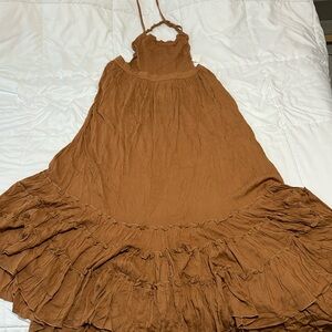 Summer backless dress